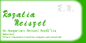 rozalia meiszel business card